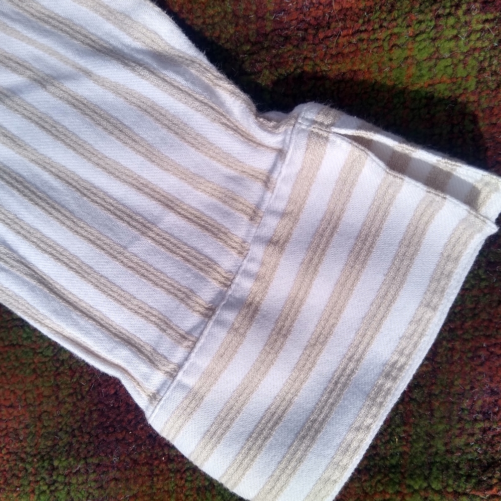 Soft Surroundings Standout Shirt Tunic Asymmetric Beach Stripe XL - Picture 8 of 8